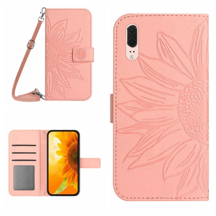 Skin Feel Sun Flower Pattern Flip Leather Phone Case, For Honor Magic4, For Honor Magic4 Lite 5G, For Honor Magic4 Pro, For Huawei P20