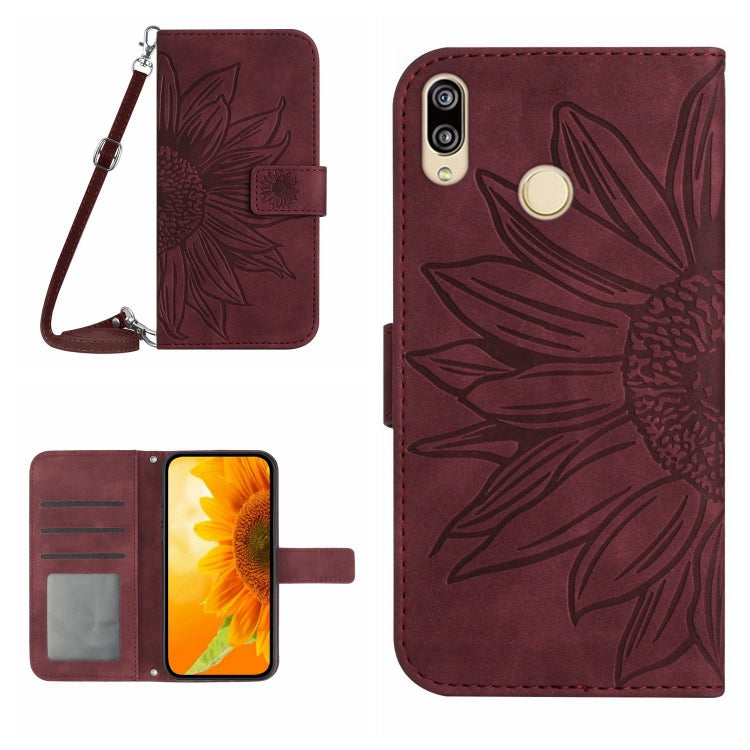 Skin Feel Sun Flower Pattern Flip Leather Phone Case, For Honor X7, For Huawei P20 Lite, For Honor X8, For Huawei P20 Pro
