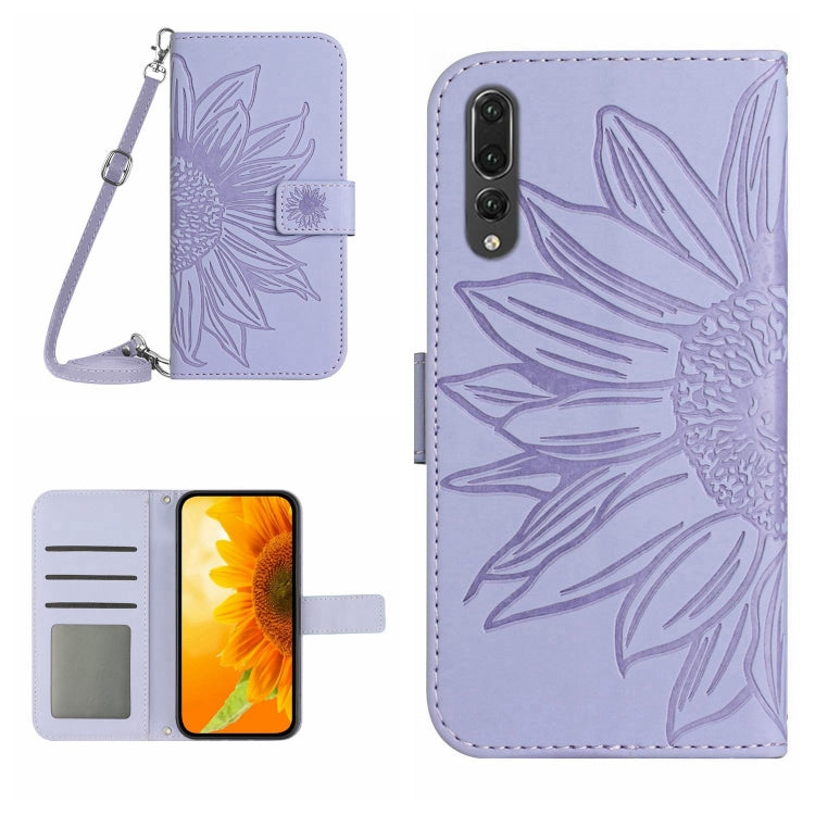 Skin Feel Sun Flower Pattern Flip Leather Phone Case, For Honor X7, For Huawei P20 Lite, For Honor X8, For Huawei P20 Pro