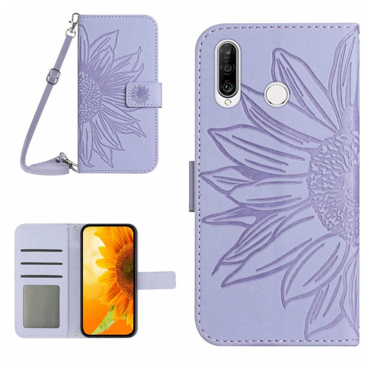 Skin Feel Sun Flower Pattern Flip Leather Phone Case, For Huawei P30, For Huawei P30 Lite, For Huawei P30 Pro, For Huawei P40