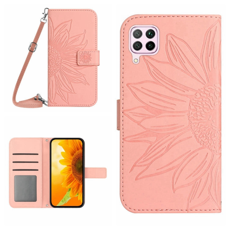 Skin Feel Sun Flower Pattern Flip Leather Phone Case, For Huawei P40 Lite, For Huawei P40 Lite 5G, For Huawei P40 Pro, For Huawei P50