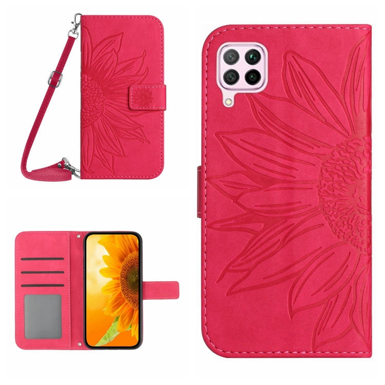 Skin Feel Sun Flower Pattern Flip Leather Phone Case, For Huawei P40 Lite, For Huawei P40 Lite 5G, For Huawei P40 Pro, For Huawei P50