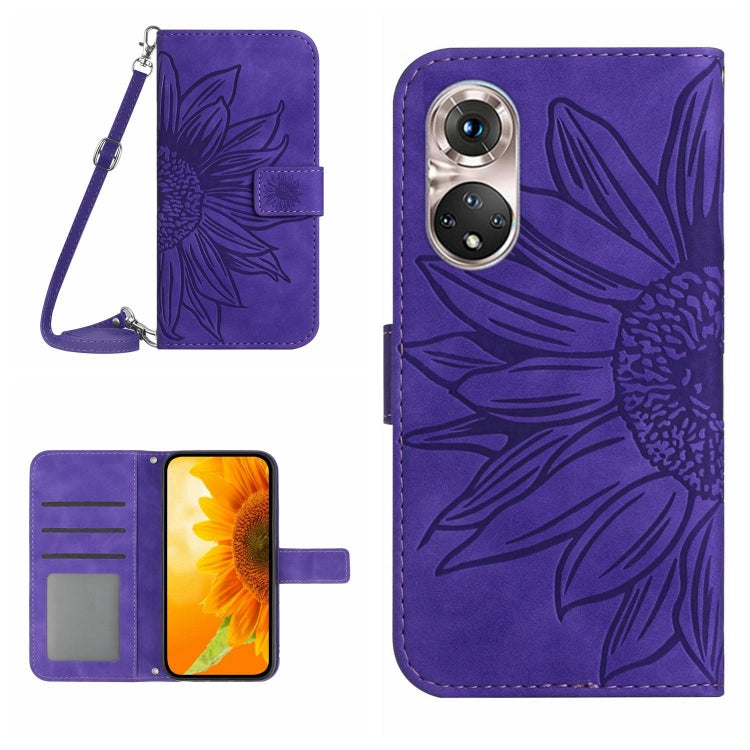 Skin Feel Sun Flower Pattern Flip Leather Phone Case, For Huawei P40 Lite, For Huawei P40 Lite 5G, For Huawei P40 Pro, For Huawei P50