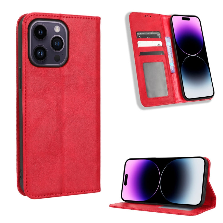 Magnetic Buckle Retro Texture Leather Phone Case, For Sony Xperia 5 IV, For Sharp Aquos Sense7 Plus, For Sharp Aquos Sense7, For iPhone 14 Plus, For iPhone 14 Pro Max, For Xiaomi 12T / Redmi K50 Ultra, For iPhone 14 Pro, For Xiaomi Poco C40            ...
