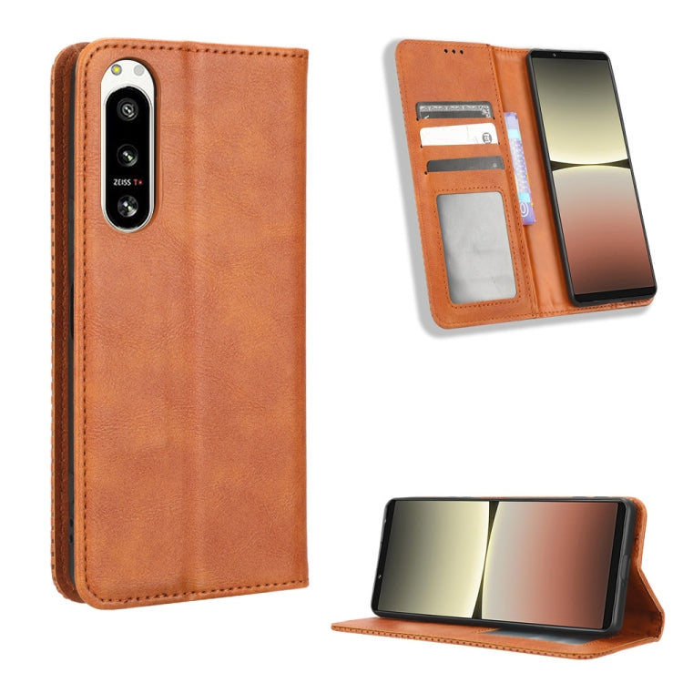 Magnetic Buckle Retro Texture Leather Phone Case, For Samsung Galaxy A23e / A23s / A23 5G JP, For Sony Xperia 5 IV, For Sharp Aquos Sense7 Plus, For Sharp Aquos Sense7, For iPhone 14 Plus, For iPhone 14 Pro Max, For Xiaomi 12T / Redmi K50 Ultra        ...