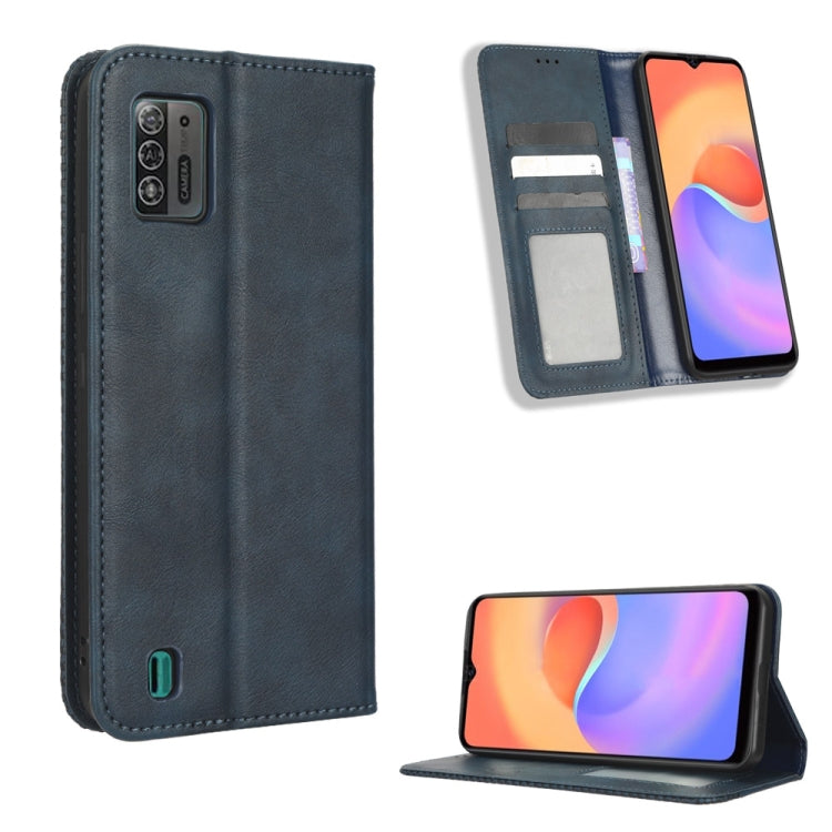 Magnetic Buckle Retro Texture Leather Phone Case, For UMIDIGI F3 5G / 4G / F3S / F3 SE, For UMIDIGI Power 7 / Power 7S, For ZTE Blade A52 Lite, For ZTE Blade A72 5G, For Cubot Pocket