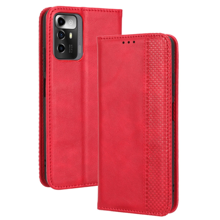 Magnetic Buckle Retro Texture Leather Phone Case, For UMIDIGI F3 5G / 4G / F3S / F3 SE, For UMIDIGI Power 7 / Power 7S, For ZTE Blade A52 Lite, For ZTE Blade A72 5G, For Cubot Pocket