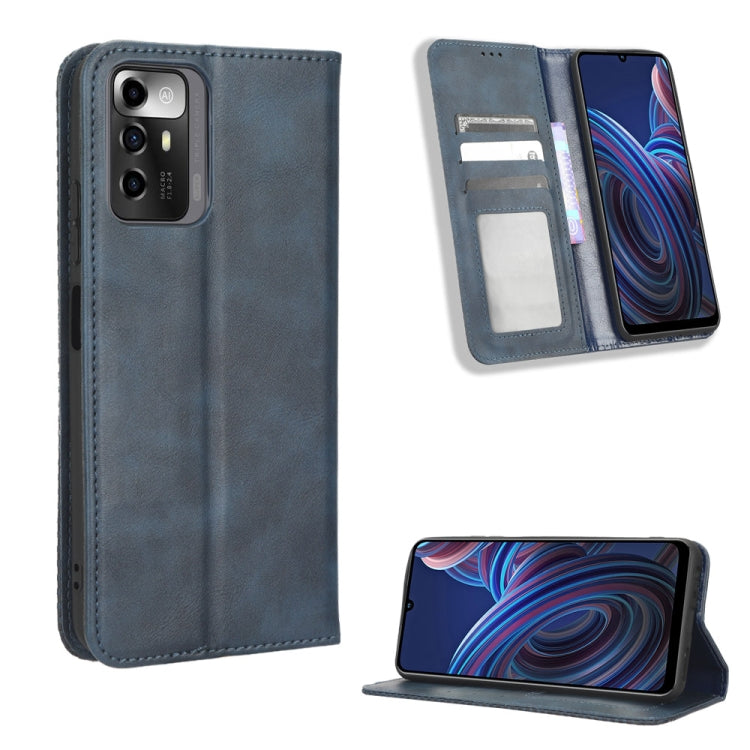 Magnetic Buckle Retro Texture Leather Phone Case, For UMIDIGI F3 5G / 4G / F3S / F3 SE, For UMIDIGI Power 7 / Power 7S, For ZTE Blade A52 Lite, For ZTE Blade A72 5G, For Cubot Pocket