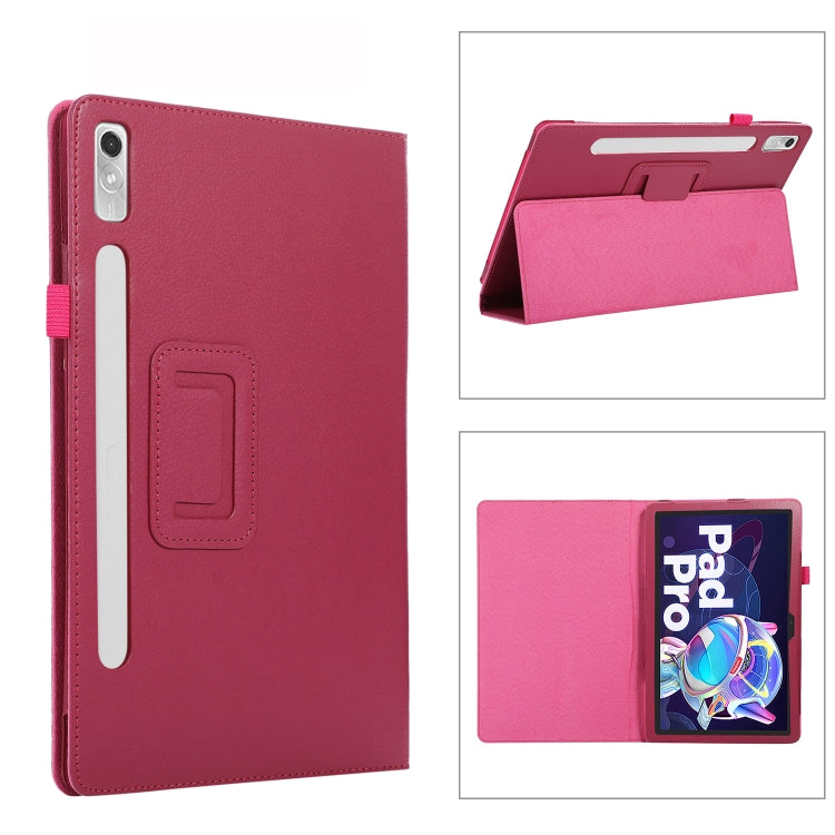Litchi Texture Leather Tablet Case with Holder, For Lenovo Tab P11 Pro Gen 2, For Xiaomi Pad 5 Pro 12.4