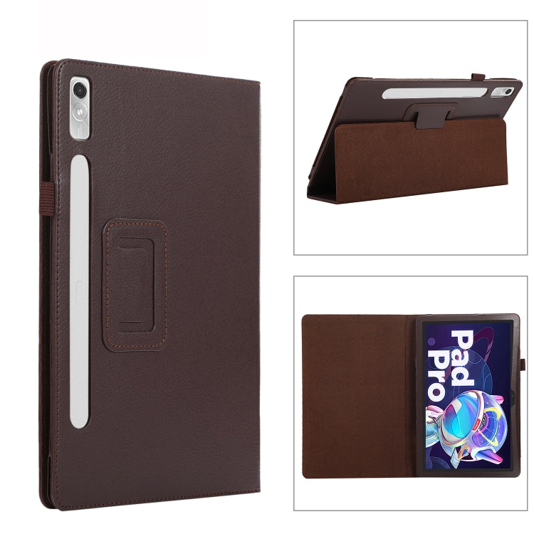Litchi Texture Leather Tablet Case with Holder, For Lenovo Tab P11 Pro Gen 2, For Xiaomi Pad 5 Pro 12.4