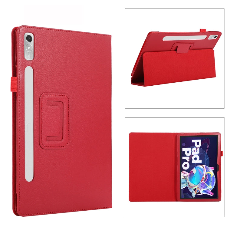 Litchi Texture Leather Tablet Case with Holder, For Lenovo Tab P11 Pro Gen 2, For Xiaomi Pad 5 Pro 12.4