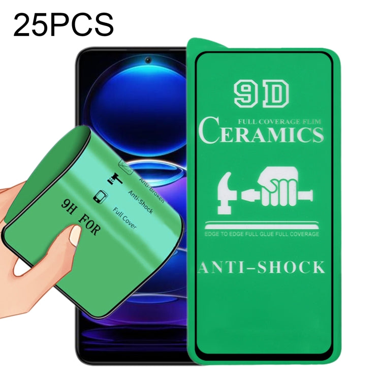 25pcs 9D Full Screen Full Glue Ceramic Film, For Xiaomi Redmi Note 12 China / Note 12 Global (25 PCS), For Xiaomi Redmi Note 12 Pro / 12 Pro+ / 12 Explorer (25 PCS)