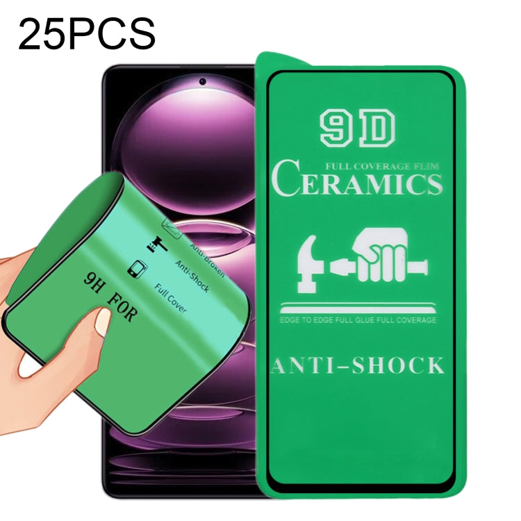 25pcs 9D Full Screen Full Glue Ceramic Film, For Xiaomi Redmi Note 12 China / Note 12 Global (25 PCS), For Xiaomi Redmi Note 12 Pro / 12 Pro+ / 12 Explorer (25 PCS)