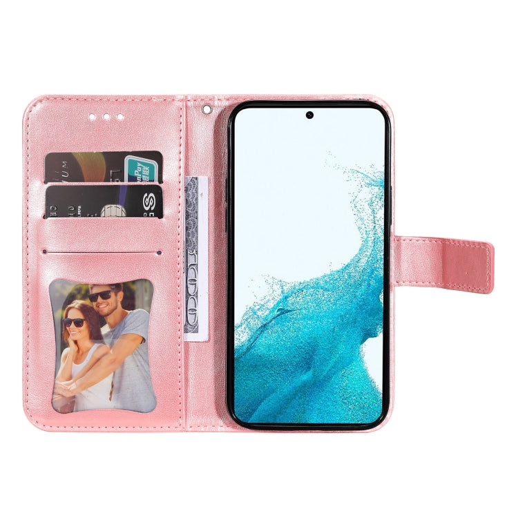 7-petal Flowers Embossing Leather Phone Case, For Samsung Galaxy S23 5G, For Samsung Galaxy S23+ 5G, For Samsung Galaxy S23 Ultra 5G