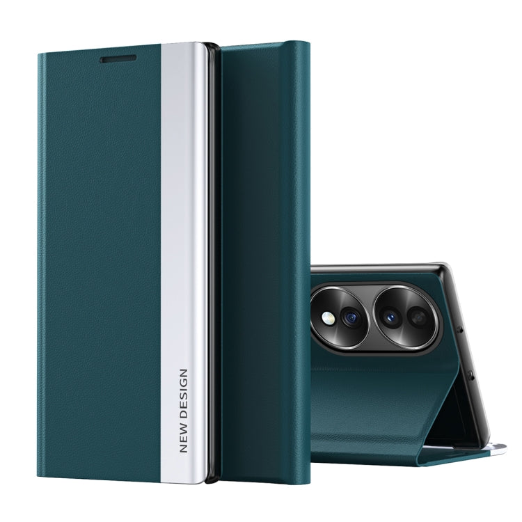 Side Electroplated Magnetic Leather Phone Case, For Honor 70, For Xiaomi 12T / 12T Pro / Redmi K50 Ultra