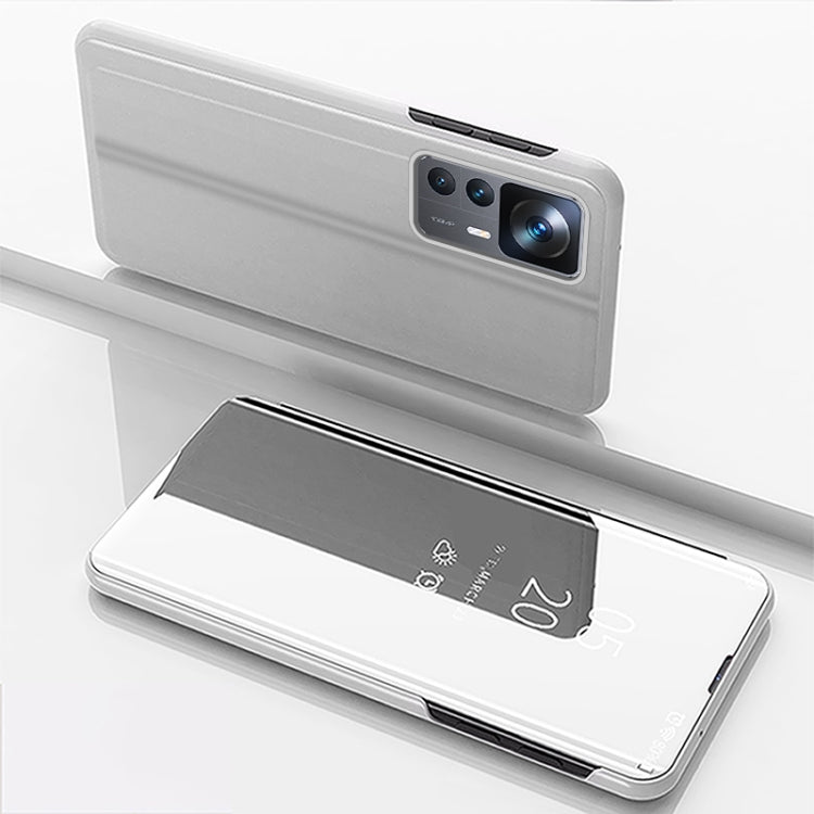 Plated Mirror Horizontal Flip Leather Phone Case with Holder, For Honor 70, For Xiaomi 12T / 12T Pro / Redmi K50 Ultra