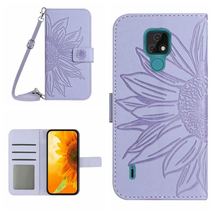 Skin Feel Sun Flower Pattern Flip Leather Phone Case with Lanyard, For Motorola Moto E7, For Motorola Moto E7 Plus/G9/G9 Play, For Motorola Moto E7 Power/E7i Power, For Motorola Moto E20/E30/E40