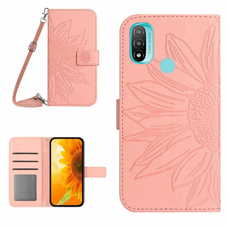 Skin Feel Sun Flower Pattern Flip Leather Phone Case with Lanyard, For Motorola Moto E7, For Motorola Moto E7 Plus/G9/G9 Play, For Motorola Moto E7 Power/E7i Power, For Motorola Moto E20/E30/E40