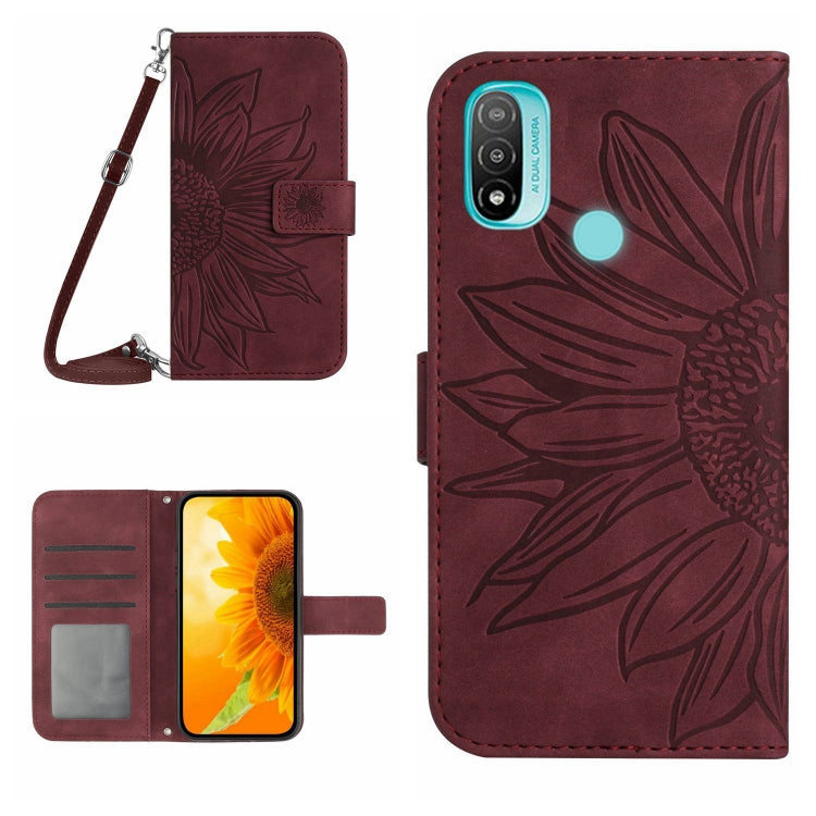Skin Feel Sun Flower Pattern Flip Leather Phone Case with Lanyard, For Motorola Moto E7, For Motorola Moto E7 Plus/G9/G9 Play, For Motorola Moto E7 Power/E7i Power, For Motorola Moto E20/E30/E40