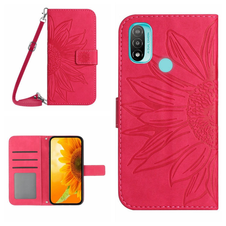 Skin Feel Sun Flower Pattern Flip Leather Phone Case with Lanyard, For Motorola Moto E7, For Motorola Moto E7 Plus/G9/G9 Play, For Motorola Moto E7 Power/E7i Power, For Motorola Moto E20/E30/E40