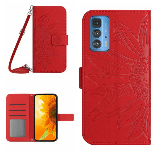 Skin Feel Sun Flower Pattern Flip Leather Phone Case with Lanyard, For Motorola Moto Edge 20 Pro, For Motorola Moto Edge 30 Fusion, For Motorola Moto Edge 30 Neo, For Motorola Moto Edge 30 Pro