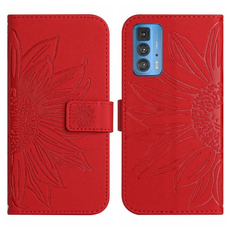 Skin Feel Sun Flower Pattern Flip Leather Phone Case with Lanyard, For Motorola Moto Edge 20 Pro, For Motorola Moto Edge 30 Fusion, For Motorola Moto Edge 30 Neo, For Motorola Moto Edge 30 Pro