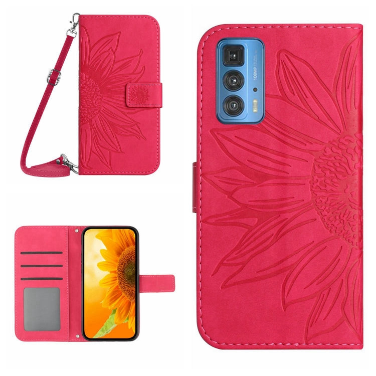 Skin Feel Sun Flower Pattern Flip Leather Phone Case with Lanyard, For Motorola Moto Edge 20 Pro, For Motorola Moto Edge 30 Fusion, For Motorola Moto Edge 30 Neo, For Motorola Moto Edge 30 Pro
