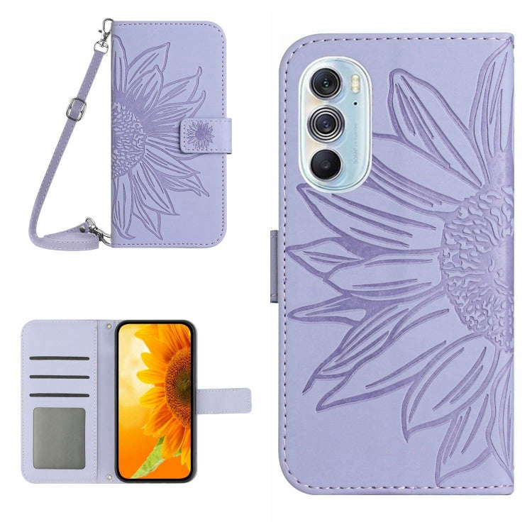 Skin Feel Sun Flower Pattern Flip Leather Phone Case with Lanyard, For Motorola Moto Edge 20 Pro, For Motorola Moto Edge 30 Fusion, For Motorola Moto Edge 30 Neo, For Motorola Moto Edge 30 Pro