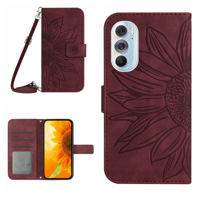Skin Feel Sun Flower Pattern Flip Leather Phone Case with Lanyard, For Motorola Moto Edge 20 Pro, For Motorola Moto Edge 30 Fusion, For Motorola Moto Edge 30 Neo, For Motorola Moto Edge 30 Pro