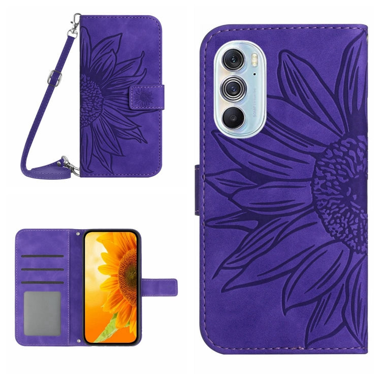 Skin Feel Sun Flower Pattern Flip Leather Phone Case with Lanyard, For Motorola Moto Edge 20 Pro, For Motorola Moto Edge 30 Fusion, For Motorola Moto Edge 30 Neo, For Motorola Moto Edge 30 Pro