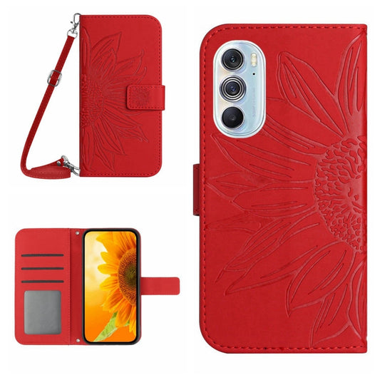 Skin Feel Sun Flower Pattern Flip Leather Phone Case with Lanyard, For Motorola Moto Edge 30 Ultra, For Motorola Moto G 5G 2022, For Motorola Moto G 5G Plus, For Motorola Moto G Play 2021