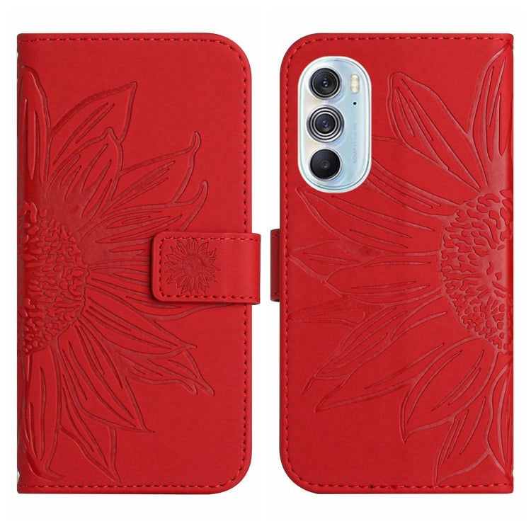 Skin Feel Sun Flower Pattern Flip Leather Phone Case with Lanyard, For Motorola Moto Edge 30 Ultra, For Motorola Moto G 5G 2022, For Motorola Moto G 5G Plus, For Motorola Moto G Play 2021