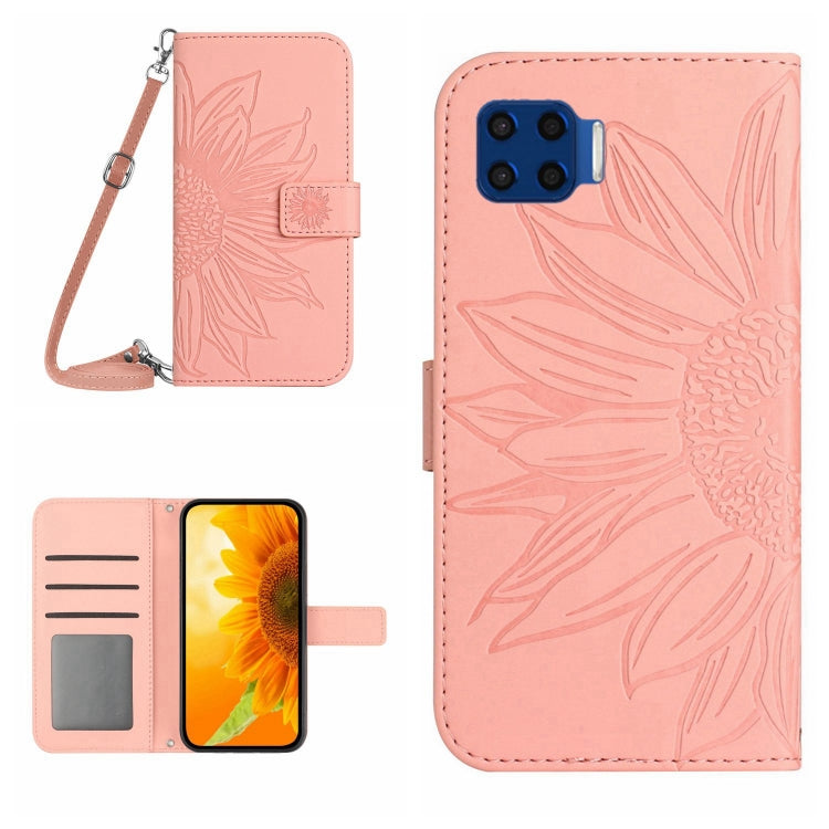Skin Feel Sun Flower Pattern Flip Leather Phone Case with Lanyard, For Motorola Moto Edge 30 Ultra, For Motorola Moto G 5G 2022, For Motorola Moto G 5G Plus, For Motorola Moto G Play 2021