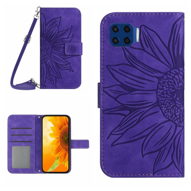 Skin Feel Sun Flower Pattern Flip Leather Phone Case with Lanyard, For Motorola Moto Edge 30 Ultra, For Motorola Moto G 5G 2022, For Motorola Moto G 5G Plus, For Motorola Moto G Play 2021