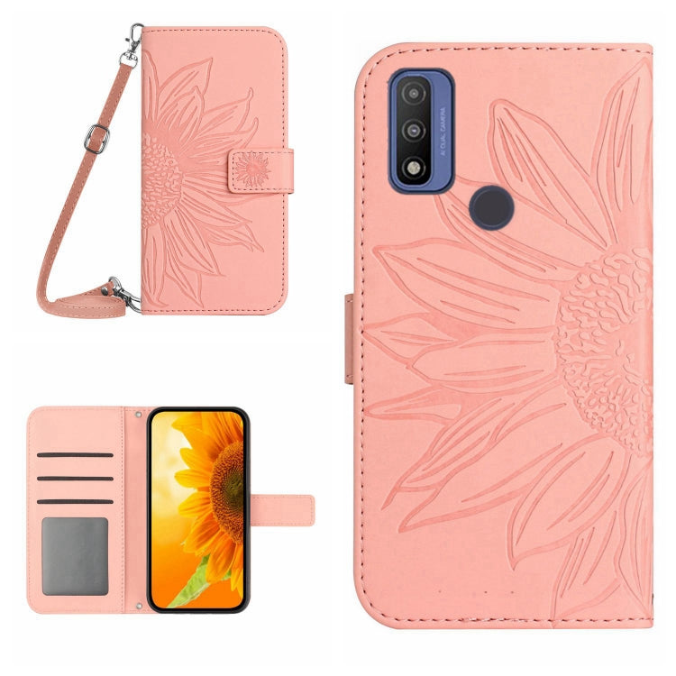 Skin Feel Sun Flower Pattern Flip Leather Phone Case with Lanyard, For Motorola Moto G Power 2021, For Motorola Moto G Power 2022, For Motorola Moto G Pure 2021, For Motorola Moto G Stylus 5G