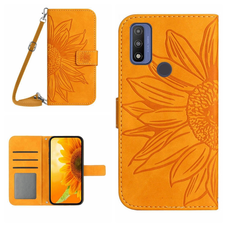 Skin Feel Sun Flower Pattern Flip Leather Phone Case with Lanyard, For Motorola Moto G Power 2021, For Motorola Moto G Power 2022, For Motorola Moto G Pure 2021, For Motorola Moto G Stylus 5G