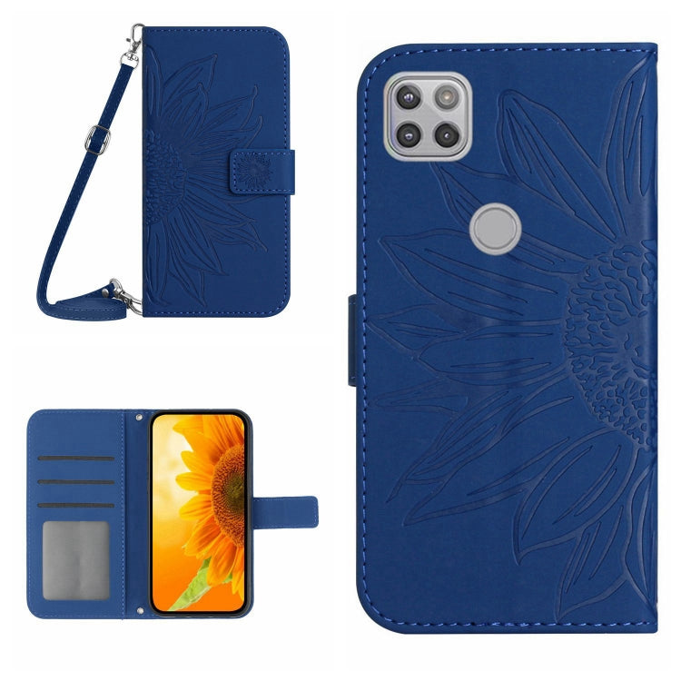 Skin Feel Sun Flower Pattern Flip Leather Phone Case with Lanyard, For Motorola Moto G Stylus 5G 2022, For Motorola Moto G Stylus 2022 4G, For Motorola Moto G9 Plus, For Motorola Moto G9 Power