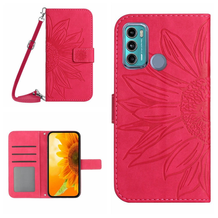Skin Feel Sun Flower Pattern Flip Leather Phone Case with Lanyard, For Motorola Moto G60, For Motorola Moto G60S, For Motorola Moto G71 5G, For Motorola Moto G72 5G