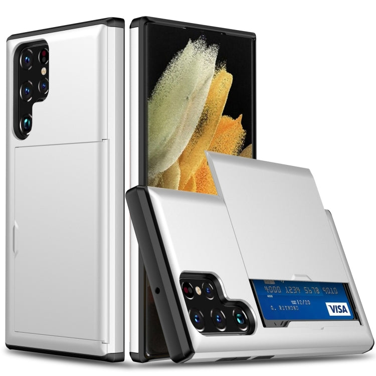 Shockproof Armor Phone Case with Card Slot, For Samsung Galaxy S23 5G, For Samsung Galaxy S23+ 5G, For Samsung Galaxy S23 Ultra 5G