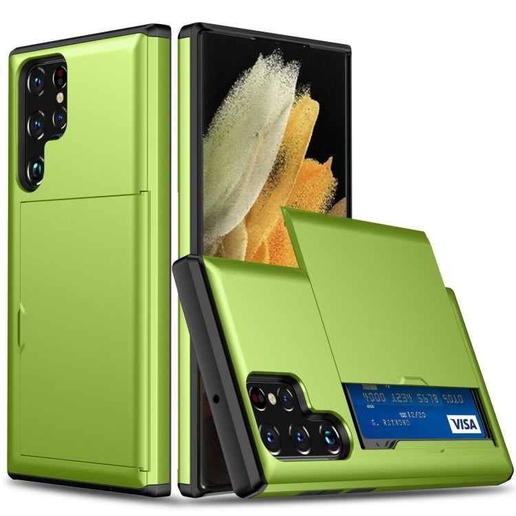 Shockproof Armor Phone Case with Card Slot, For Samsung Galaxy S23 5G, For Samsung Galaxy S23+ 5G, For Samsung Galaxy S23 Ultra 5G