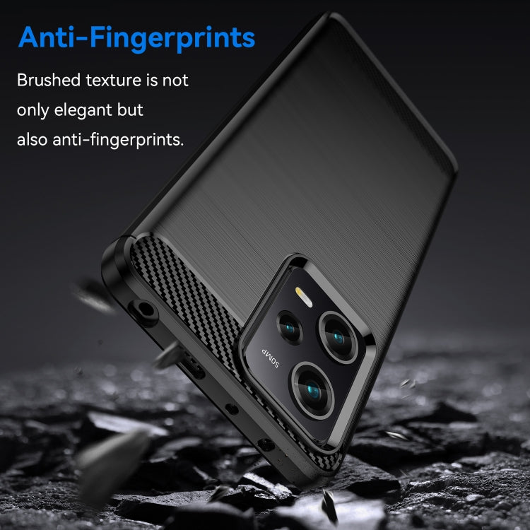 Brushed Texture Carbon Fiber TPU Case, For Xiaomi Redmi Note 12 Pro 5G China
