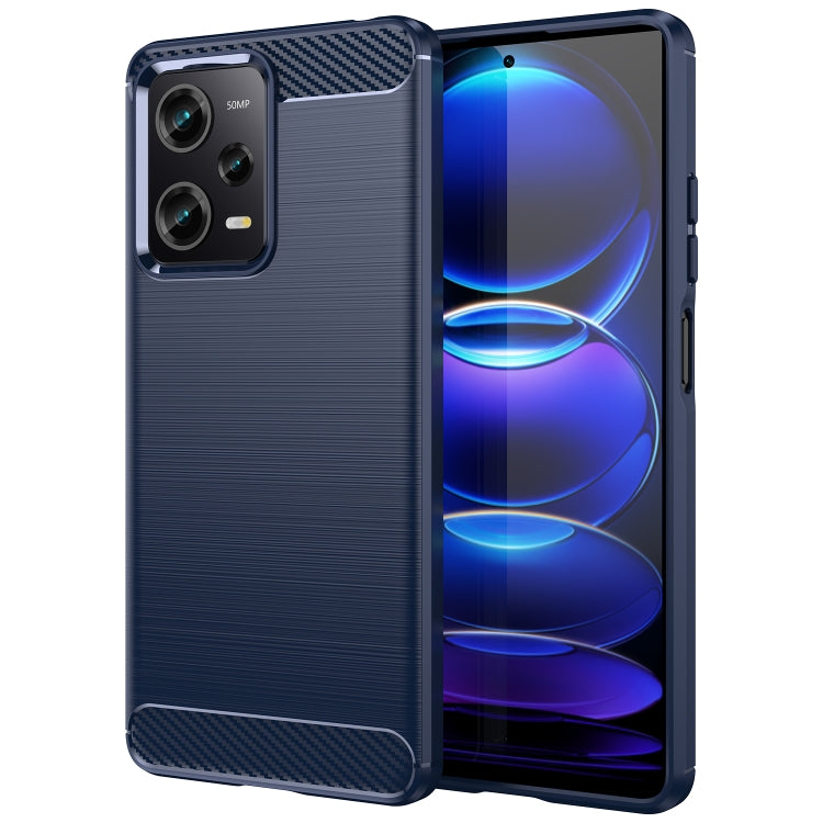 Brushed Texture Carbon Fiber TPU Case, For Xiaomi Redmi Note 12 Pro 5G China