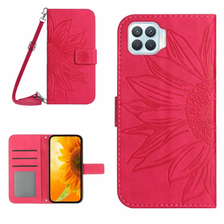 Skin Feel Sun Flower Pattern Flip Leather Phone Case with Lanyard, For OPPO Reno4 5G, For OPPO Reno4 Lite/A93 4G, For OPPO Reno4 Pro 5G, For OPPO Reno4 Z 5G/A92S