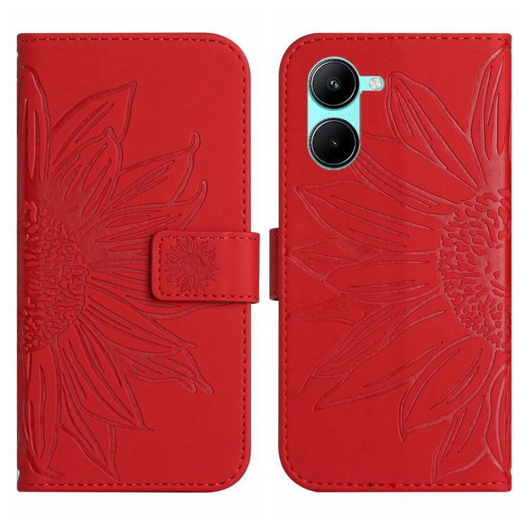 Skin Feel Sun Flower Pattern Flip Leather Phone Case with Lanyard, For Realme C35, For Realme GT/GT NEO, For Realme GT Master, For Realme GT Neo2
