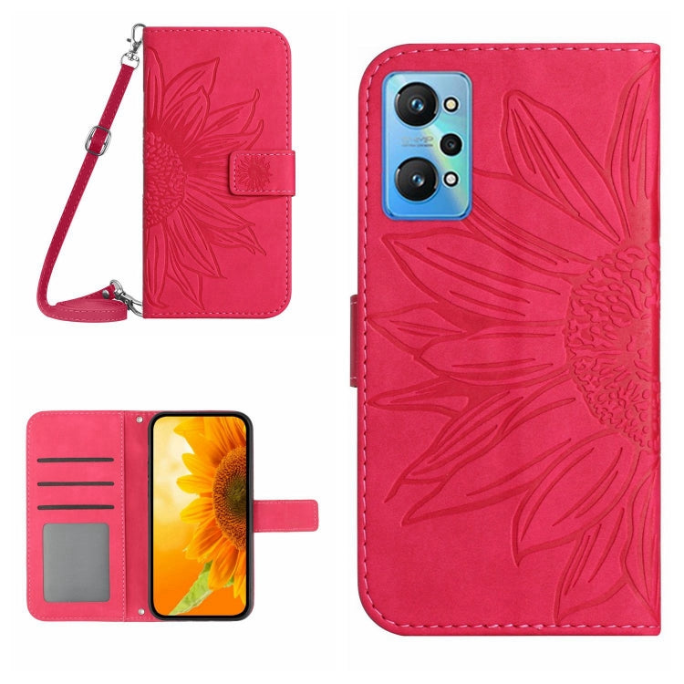 Skin Feel Sun Flower Pattern Flip Leather Phone Case with Lanyard, For Realme C35, For Realme GT/GT NEO, For Realme GT Master, For Realme GT Neo2