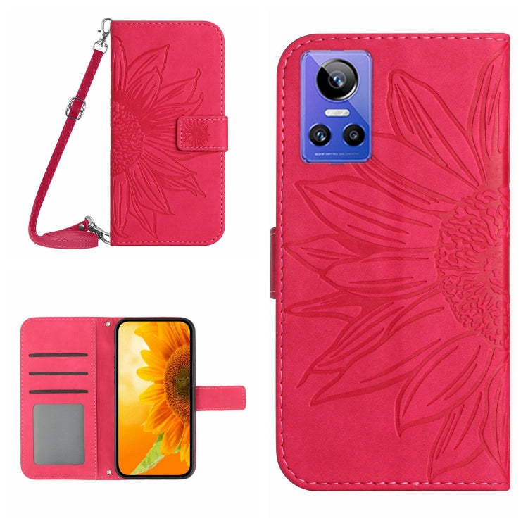 Skin Feel Sun Flower Pattern Flip Leather Phone Case with Lanyard, For Realme GT Neo3, For OnePlus 9, For OnePlus 9 Pro, For OnePlus 9R