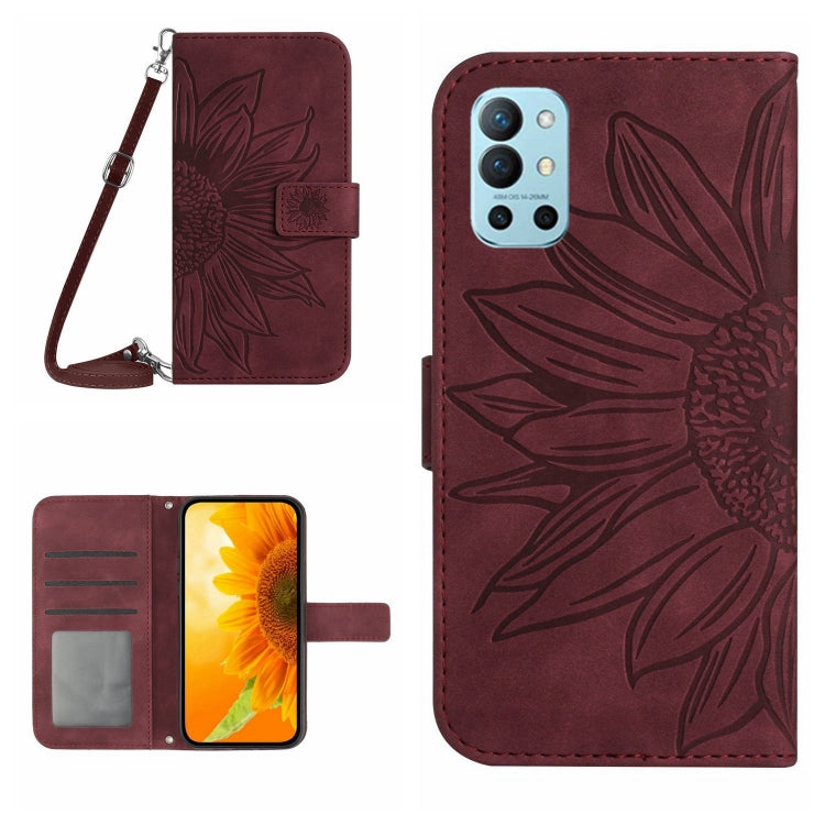 Skin Feel Sun Flower Pattern Flip Leather Phone Case with Lanyard, For OnePlus 10 Pro, For OnePlus 10R, For OnePlus 10T, For OnePlus Nord 2