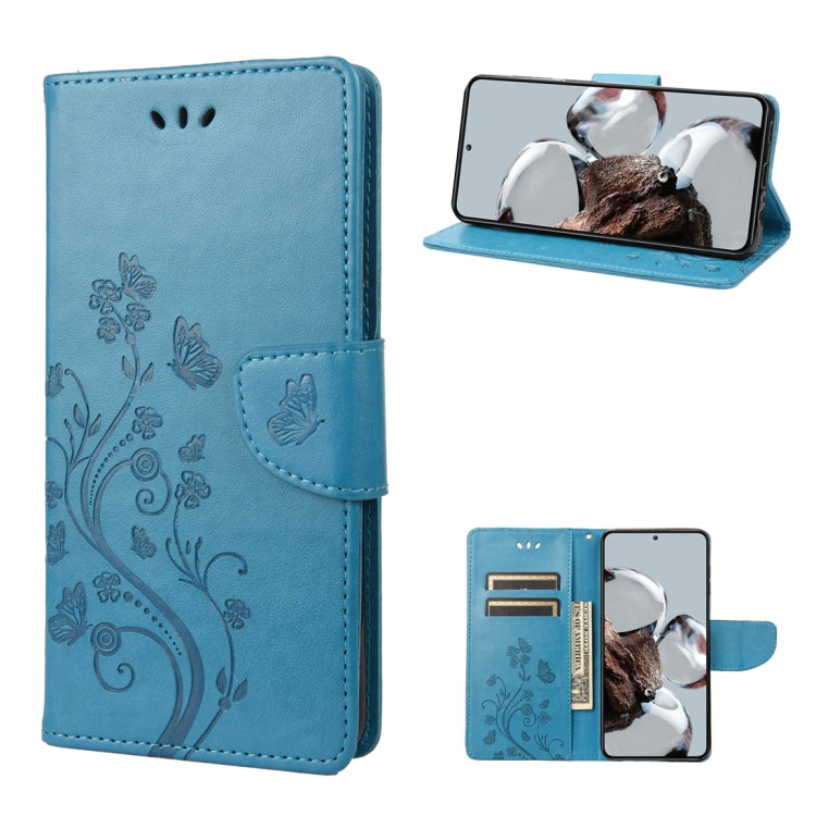 Butterfly Flower Pattern Flip Leather Phone Case, For Samsung Galaxy A14 5G, For Xiaomi 12T / 12T Pro / Redmi K50 Ultra, For Google Pixel 7 5G, For Google Pixel 7 Pro 5G