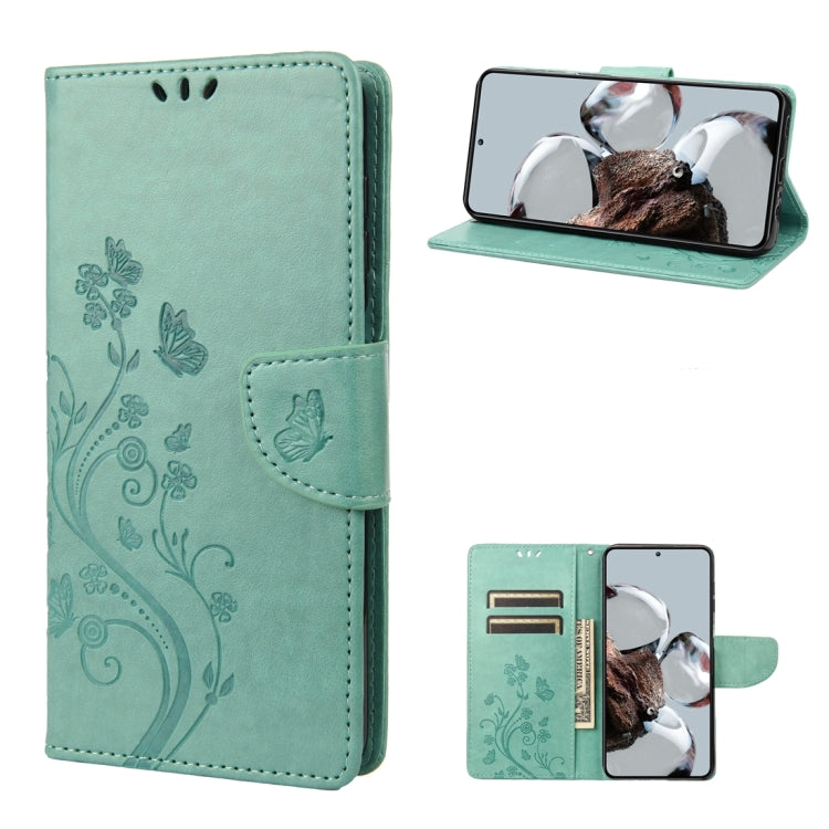 Butterfly Flower Pattern Flip Leather Phone Case, For Samsung Galaxy A14 5G, For Xiaomi 12T / 12T Pro / Redmi K50 Ultra, For Google Pixel 7 5G, For Google Pixel 7 Pro 5G