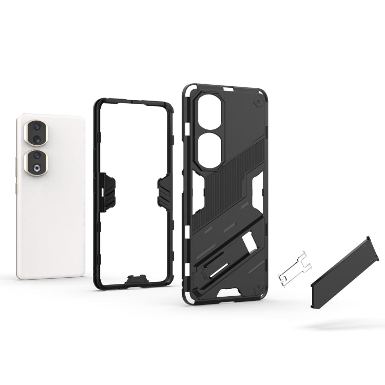 Punk Armor PC + TPU Phone Case with Holder, For Honor 90 Pro, For Honor X8 5G, For Honor 90